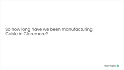Baker Hughes Cable Manufacturing